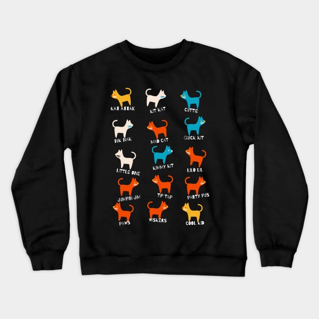 street cats Crewneck Sweatshirt by nicfearn_designs